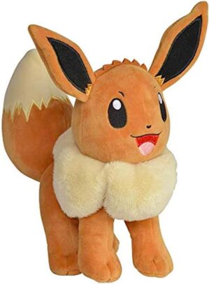 Pokemon 8″ Eevee Plush – Officially Licensed – Let’s Go Starter Figure – Authentic Soft Stuffed Animal Toy – Easter Basket Stuffer Gift for Kids, Boys, Girls – 2+