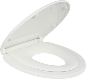 Potty Training Seat – Soft Close, Kingsport BR721-00, Elongated White, Adult & Child Combo