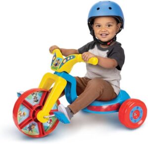 Paw Patrol Toddler Kids Ride-On 8.5″ Fly Wheels Junior Cruiser Tricycle – Toddler Bike Trike, Ages 18-36M, for Kids 33”-35” Tall – 35 lbs. Weight Limit