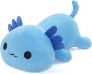 Axolotl Stuffed Animal, Cute Blue Axolotl Plush Pillow Toy Soft Axolotl Stuffed Animal Kawaii Plushie Toy 50CM/19.7Inch