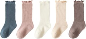 Baby Girls Socks Toddlers Ruffle Girl’s Frilly Baby Summer Solid Mesh Crew Socks