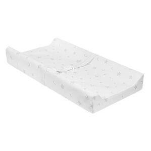Mini Baby Changing Pad 23 x 13 with Cover, Fits Jayden Convertible Crib & Dresser, Waterproof & Non-Slip, Small Diaper Contoured Foam Changing Table Topper