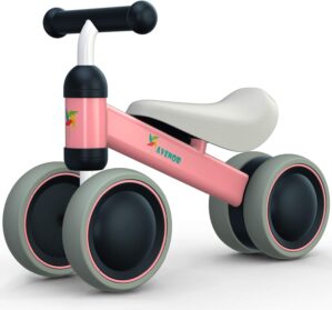 Baby Balance Bike Toys for 1 Year Old Gifts Boys Girls 10-24 Months Kids Toys Toddler Best 1st Birthday Girl Boy Gift Children Walker Baby Walker No Pedal Infant 4 Wheels Bicycle