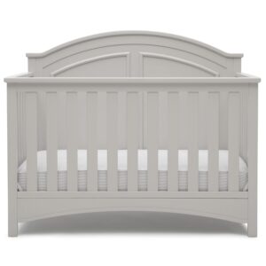 Delta Children Perry 6-in-1 Convertible Crib – Greenguard Gold Certified, Moonstruck Grey