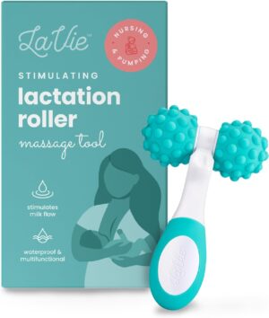 LaVie 5-in-1 Lactation Massager Roller, Manual Massage Roller, Breastfeeding Tool to Improve Milk Flow, Discomfort, Breast Massage, Medical Grade