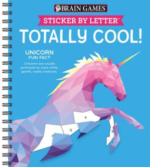 Brain Games – Sticker by Letter: Totally Cool! (Sticker Puzzles – Kids Activity Book)