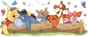Disney Pooh and Friends Outdoor Fun Giant Peel and Stick Wall Decals by RoomMates, RMK2553GM