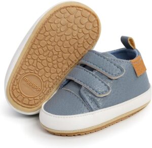 Clowora Baby Boys Girls Shoes Non-Slip Rubber Sole Sneakers Infant First Walking Toddler Crib Shoes Newborn Loafers Flats.