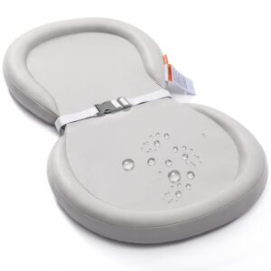 Baby Changing Pad,Soft, Lightweight and Portable Changing Pad, Contoured Changing Table Pads for Dresser,Waterproof & Non-Slip Wipeable Changing Pad,30″X19″,Gray