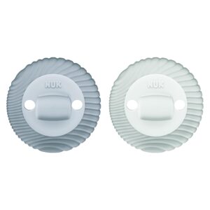 NUK for Nature Comfy Duet 100% Silicone Soother 2-in-1 Pacifier and Teether