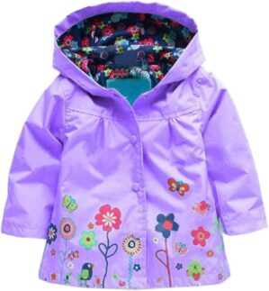 Arshiner Girl Baby Kid Waterproof Hooded Coat Jacket Outwear Raincoat Hoodies