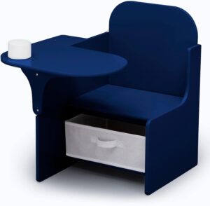 Delta Children MySize Chair Desk with Storage Bin – Greenguard Gold Certified, Navy