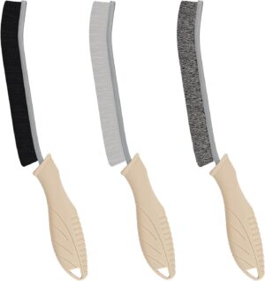 Foogwee® Crevice Cleaning Brush – Soft Bristle Brush + Hard Bristle Brush + Stainless Steel Bristle Wire Brush, Cleaning Tools for Household Use, Multifunctional Gap Cleaning Supplies