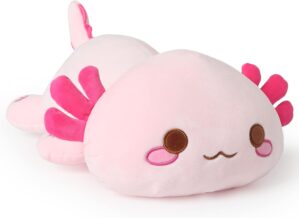 Onsoyours Cute Axolotl Plush, 19″ Soft Large Stuffed Animal Salamander Big Plush Pillow, Kawaii Plushie Toy for Kids (Pink Axolotl A, 19″)
