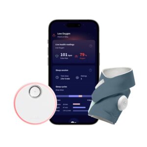Owlet Dream Sock® – FDA-Cleared Smart Baby Monitor – Track Live Pulse (Heart) Rate, Oxygen in Infants – Receive Notifications