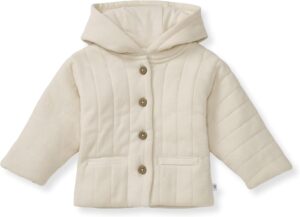 Burt’s Bees Baby Unisex Baby Organic Cotton Hooded Quilted Jacket