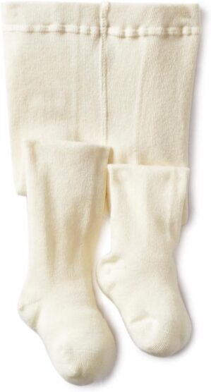 Jefferies Socks Baby-girls Infant Seamless Organic Cotton Tights