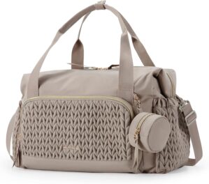 mommore Diaper Bag Tote, Large Capacity Travel Diaper bags, Hospital Bag for Labor Delivery, Baby Bag with Pacifier Case