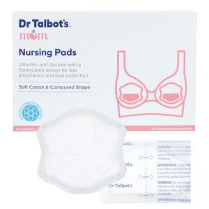 Dr. Talbot’s Mom Ultra-Thin Disposable Nursing Pads for Breastfeeding Moms – 100 Count – Breastfeeding Essentials