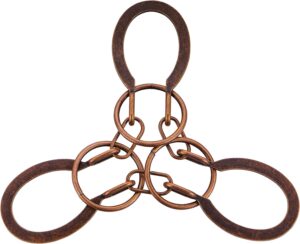 Brain Teaser Puzzles – Metal Horseshoe Cast Puzzle Game Toy Unlock Interlock Puzzles Box Mind IQ Logic Test Disentanglement Games Toys for Adults Office Supplies WP140D