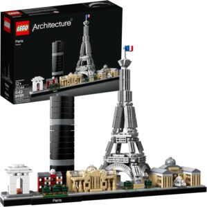 LEGO Architecture Paris Model Building Set – Detailed Display Building Blocks for Kids, Boys and Girls, Ages 12+ – Gift for Travelers – 21044