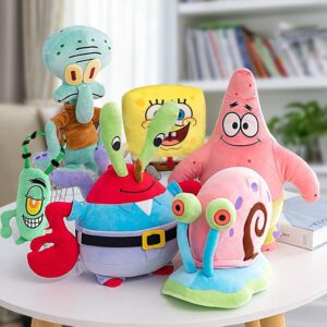 6 Pack Plush Toys Super Soft Plush Cuddle Pillow Buddy Cartoon Plush Figures Set Plushies All Characters Stuffed Animals Toy Birthday Gift