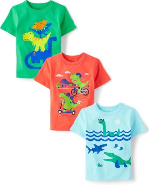 The Children’s Place Baby Boys Dinos Short Sleeve Graphic T Shirt