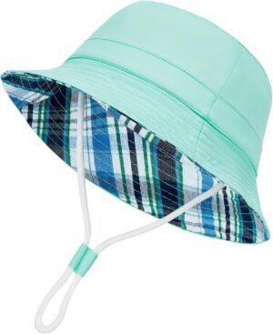 Durio UPF 50+ Beach Baby Sun Hat Sun Protection Cute Wide Brim Summer Baby Boy Bucket Hats Toddler Sun Hats for Girl