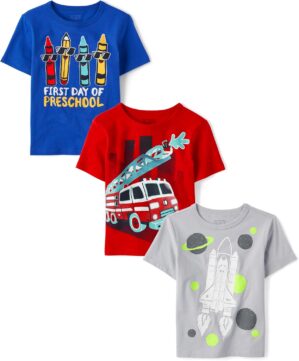 The Children’s Place Baby Boys Educational Short Sleeve Graphic T Shirt