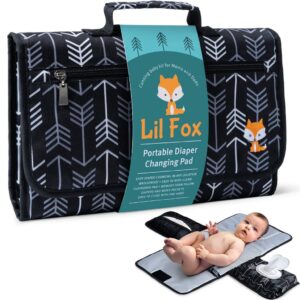 Portable Changing Pad – Waterproof Travel Baby Diaper Changing Pad, Mat Foldable, Wipes Pocket, Gifts