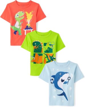 The Children’s Place Baby Boys Dinos Short Sleeve Graphic T Shirt