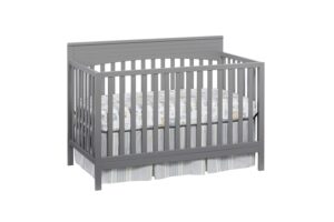 Oxford Baby Harper 4-in-1 Convertible Crib, Dove Gray, GreenGuard Gold Certified