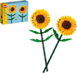 LEGO Sunflowers – Building Toy for Kids, Girls and Boys Ages 8+ – Artificial Sunflowers for Home Decor and Display – Gift for Her and Him – 40524