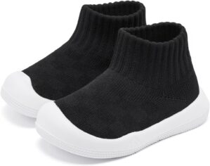 Eashi Baby Boy Girl Non-Skid Indoor Infant Walking Shoes Breathable Warm Elastic Sock Shoes with Memory Sole Protect Toes Outdoor Sneakers