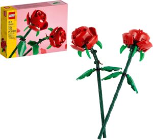 LEGO Roses – Building Toy for Kids, Girls & Boys, Ages 8+ – Artificial, Fake Roses for Home Decor & Display – Gift for Her & Him – 40460