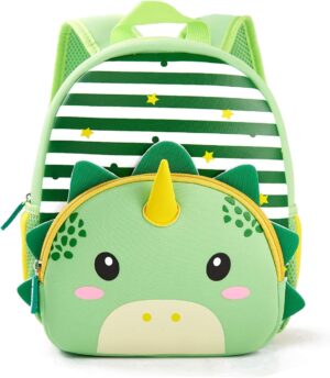 KK CRAFTS Preschool Backpack Toddler Neoprene Animal Schoolbag Lunch backpack for Kids Boys Girls(Dinosaur)