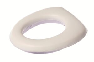 Dreambaby Soft Touch Potty Seat – Comfortable Padded Seat – With High Base Underneath for Secure Positioning – Fit Most Standard Toilets – White – Model L604