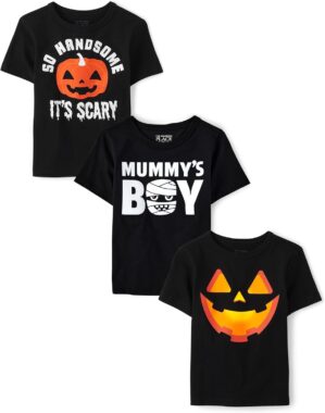 The Children’s Place Baby Boys’ and Toddler All Holidays Short Sleeve Graphic T-Shirts,multipacks