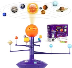 Science Can Solar System for Kids, Talking Astronomy Solar System Model Kit, Planetarium Projector with 8 Planets STEM Space Toys for 3 4 5+ Years Old Boys Girls