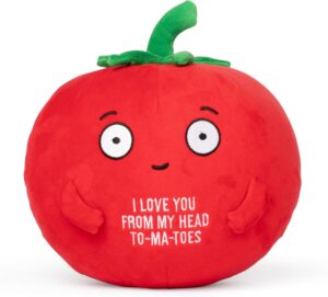Big Tender Tomato Plushie – Super Soft Stuffed Animal | Adorable Love Gift for Boyfriend, Girlfriend, Husband, Wife, Mom, Dad, Kids, or Best Friend | Valentines Day Gifts for Her or Him
