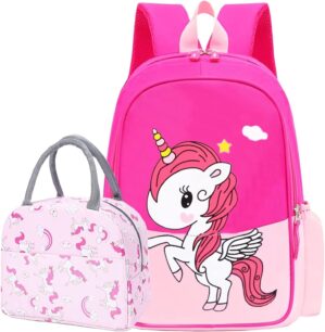 Kids Preschool Kindergarten Backpack Lightweight Cool Cute Cartoon Travel Backpack With Lunch Bag For Boys Girls