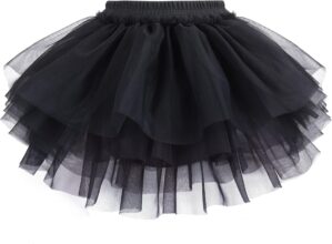 Baby Girls Soft Fluffy Tutu Skirt with Diaper Cover, Tulle Dress Skirt 3 Layers Soft for Newborn,Toddler