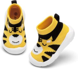 Engtoy Baby Shoes Baby Sock Shoes Baby Walking Shoes Infant Non-Slip Breathable Slippers with Soft Rubber Sole Baby Boys Girls Slip On Sneakers