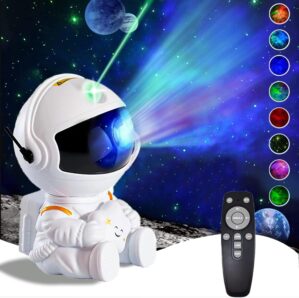 Astronaut Star Projector, Galaxy Projector Light, Kids Night Light, Nebula Star Ceiling Night Light with Remote,Gifts for Birthdays, Valentine’s Day, Christmas