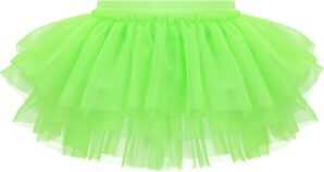Baby Girls Soft Fluffy Tutu Skirt with Diaper Cover, Tulle Dress Skirt 3 Layers Soft for Newborn,Toddler