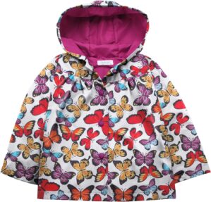 Arshiner Girl Baby Kid Waterproof Hooded Coat Jacket Outwear Raincoat Hoodies
