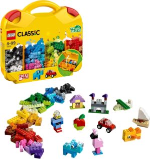 LEGO Classic Creative Suitcase 10713 – Includes Sorting Storage Organizer Case with Fun Colorful Building Bricks, Preschool Learning Toy for Kids, Boys and Girls Ages 4 Years Old and Up