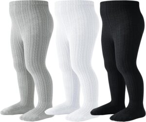 Baby Tights Toddler Stockings Tights Soft Cotton Cable Knit Baby Girl Tights Leggings Newborn Infant 0-4T
