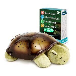 Cloud b Calming Nightlight Star Projector | Gentle Brightness | 3 Colors | 8 Constellations | Auto-Shutoff | Twilight Turtle Green
