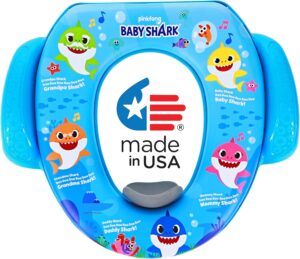 Nickelodeon Baby Shark “Sharktastic” Soft Potty Training Seat – Soft Cushion, Baby Potty Training, Safe, Easy to Clean
